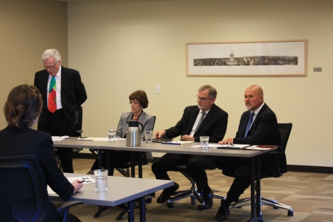 The Trial Practice Section held a training on June 19th, Mediating the Smaller Case: A Moderated Panel Discussion at Wendel Rosen. Presenters Judge James R. Lambden, Judge Bonnie Sabraw, and Charles A. Hansen discussed how to prepare for, participate in, and successfully conclude a mediation in a smaller case, moderated by Eric Ivary. 